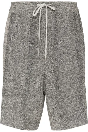 Maison Margiela Homme, Shorts, Gris, Taille: M Shorts Gris en Lin et Polyester