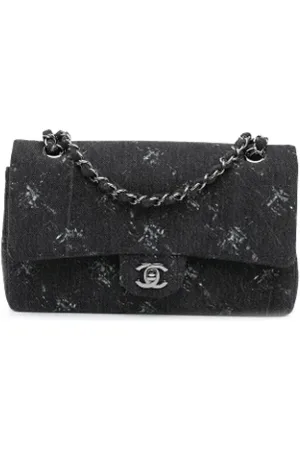 CHANEL Femme, Pre-owned, Noir, Taille: ONE Size Pre-owned Denim sacs-chanel