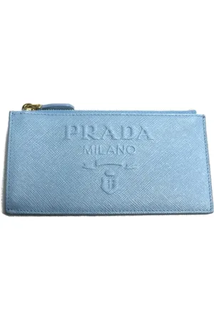 Prada Femme, Pre-owned, Bleu, Taille: ONE Size Pre-owned Cuir petite-maroquinerie