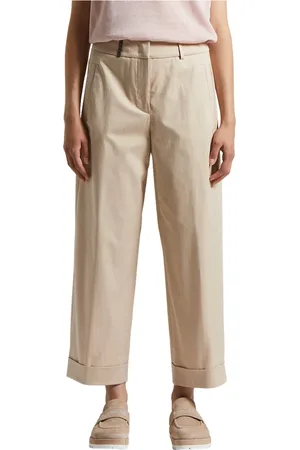 PESERICO SIGN Femme, Pantalons, , Taille: 36 FR Pantalon en gabardine de coton stretch léger