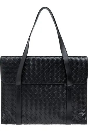 Bottega Veneta Homme, Sacs, Noir, Taille: ONE Size Mallette en Cuir Intrecciato pour Homme