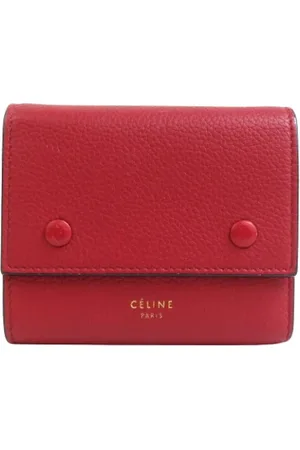 Céline Femme, Pre-owned, Rouge, Taille: ONE Size Pre-owned Cuir petite-maroquinerie