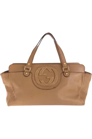 Gucci Femme, Pre-owned, Brun, Taille: ONE Size Pre-owned Cuir cabas