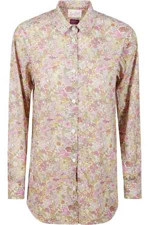 MC2 SAINT BARTH Femme, Blouses et Chemises, Multicolore, Taille: 42 FR Chemise en coton à motif floral avec col français