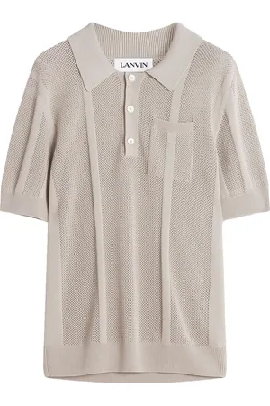 Lanvin Homme, Tops, , Taille: S Polo en maille perforée