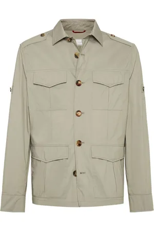Brunello Cucinelli Homme, Vestes, , Taille: L Imperméable Légère Coton