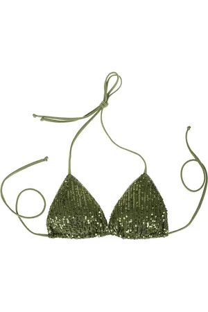 MC2 SAINT BARTH Femme, Maillots de bain, Vert, Taille: 38 FR Maillot de bain coloré avec fermeture à lacets
