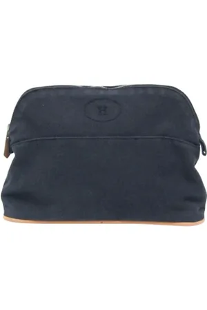 Hermès Femme, Pre-owned, Bleu, Taille: ONE Size Pre-owned Coton pochettes-minaudieres
