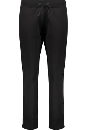 HERNO Femme, Pantalons, Noir, Taille: 38 FR Pantalon de survêtement en coton avec inserts en mesh