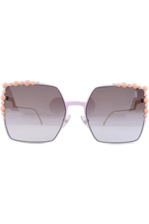 Fendi Femme, Pre-owned, Rose, Taille: ONE Size Pre-owned Verre lunettes-de-soleil