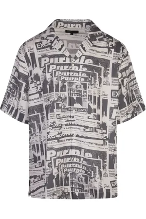Purple Brand Homme, Chemises, Multicolore, Taille: S Chemise à manches courtes multicolore pour homme