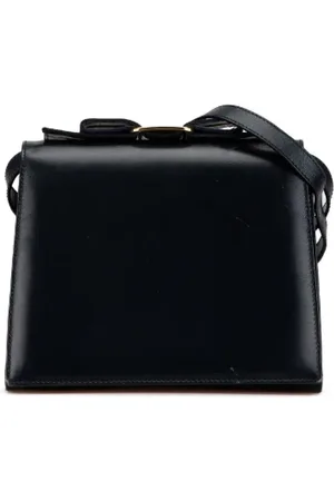 Salvatore Ferragamo Femme, Pre-owned, Noir, Taille: ONE Size Pre-owned Cuir sacs-ports-paule