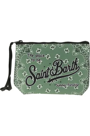 MC2 SAINT BARTH Femme, Sacs, Vert, Taille: ONE Size Pochette en caoutchouc avec dragonne