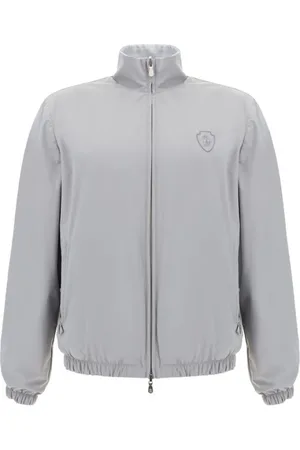 Brunello Cucinelli Homme, Vestes, Gris, Taille: M Veste réversible avec logo emblématique