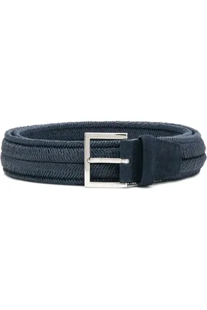 Orciani Homme, Accessoires, Bleu, Taille: 100 CM Sac en Cuir Bleu