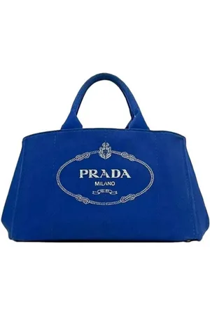 Prada Femme, Pre-owned, Bleu, Taille: ONE Size Pre-owned Tissu sacs-prada