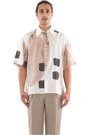 COSTUMEIN Homme, Chemises, Multicolore, Taille: L Chemise imprimée à manches courtes