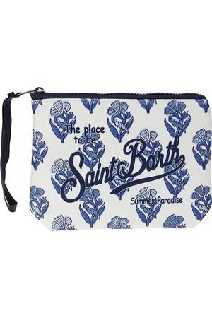 MC2 SAINT BARTH Femme, Sacs, Bleu, Taille: ONE Size Pochette en caoutchouc avec dragonne