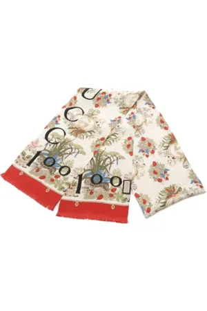 Gucci Femme, Pre-owned, Multicolore, Taille: ONE Size Pre-owned Soie foulards