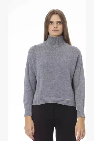 BALDININI Femme, Pulls, Gris, Taille: 40 FR Pull Femme Laine Gris