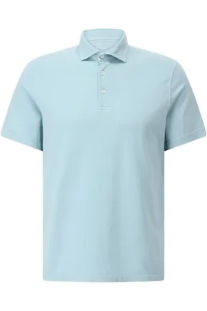 FEDELI Homme, Tops, Vert, Taille: L Polo en Jersey Style Classique
