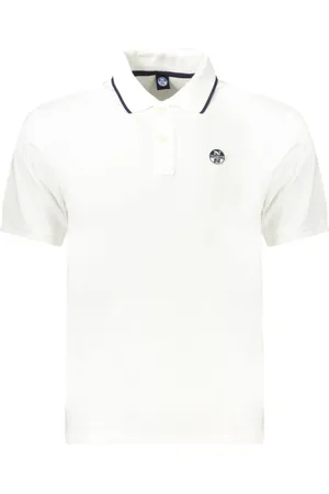North Sails Homme, Tops, Blanc, Taille: S Polo chic et nautique à manches courtes