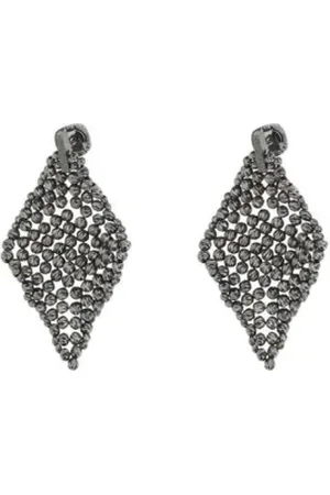 Brunello Cucinelli Femme, Accessoires, Gris, Taille: ONE Size Boucles d