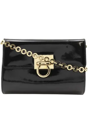 Salvatore Ferragamo Femme, Pre-owned, Noir, Taille: ONE Size Pre-owned Plastique sacs-bandouliere