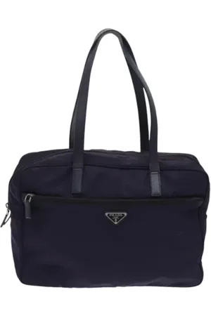 Prada Femme, Pre-owned, Bleu, Taille: ONE Size Pre-owned Tissu sacs-prada