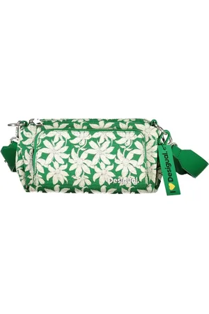 Desigual Femme, Sacs, Vert, Taille: ONE Size Sac Bandoulière Vert avec Détails Contrastés
