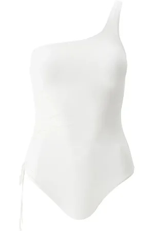 Melissa Odabash Femme, Maillots de bain, Blanc, Taille: 36 FR Maillot de bain Ivory One Shoulder avec Ruching