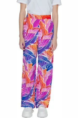 VILA Femme, Pantalons, Multicolore, Taille: 42 FR Jeans & Pantalon Palazzo Multicolore