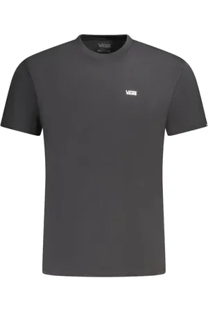 Vans Homme, Tops, Noir, Taille: S T-shirt en Coton Noir, Coupe Classique, Logo Imprimé