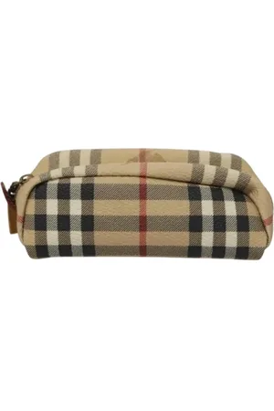 Burberry Femme, Pre-owned, , Taille: ONE Size Pre-owned Cuir trousses-de-toilette