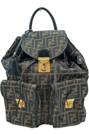 Fendi Femme, Pre-owned, Brun, Taille: ONE Size Pre-owned Toile sacs-dos