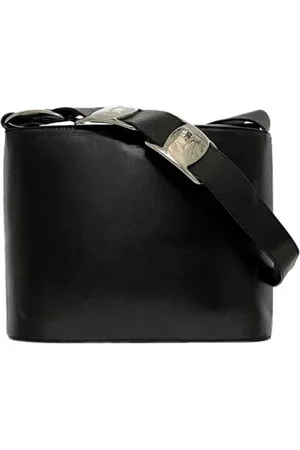 Salvatore Ferragamo Femme, Pre-owned, Noir, Taille: ONE Size Pre-owned Cuir sacs-ports-paule