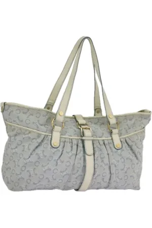 Céline Femme, Pre-owned, Bleu, Taille: ONE Size Pre-owned Toile cabas