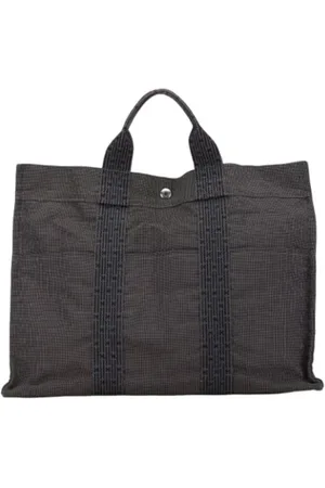 Hermès Femme, Pre-owned, Gris, Taille: ONE Size Pre-owned Toile sacs-main
