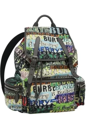 Burberry Femme, Pre-owned, Multicolore, Taille: ONE Size Pre-owned Nylon sacs-dos