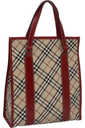 Burberry Femme, Pre-owned, Multicolore, Taille: ONE Size Pre-owned Toile cabas