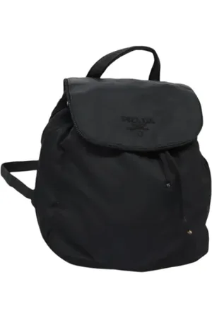 Prada Femme, Pre-owned, Noir, Taille: ONE Size Pre-owned Nylon sacs-dos