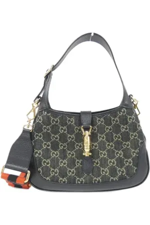 Gucci Femme, Pre-owned, Noir, Taille: ONE Size Pre-owned Denim sacs-gucci
