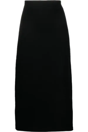 Jil Sander Femme, Jupes, Noir, Taille: 38 FR Jupe Midi Noire