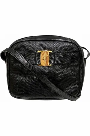 Salvatore Ferragamo Femme, Pre-owned, Noir, Taille: ONE Size Pre-owned Cuir sacs-ports-paule