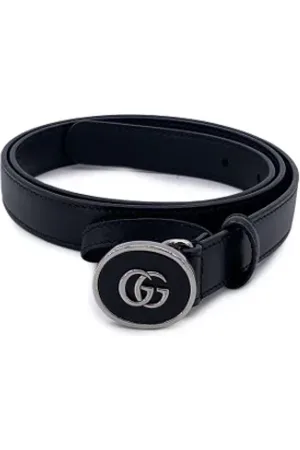 Gucci Femme, Pre-owned, Noir, Taille: ONE Size Pre-owned Cuir ceintures