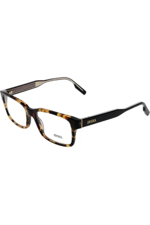 Ermenegildo Zegna Homme, Accessoires, Brun, Taille: ONE Size Montures optiques rectangulaires marron
