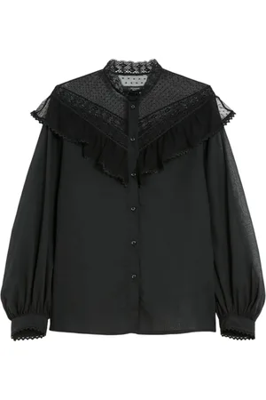 Max Mara Femme, Blouses et Chemises, Noir, Taille: 36 FR Chemises noires pour le style week-end