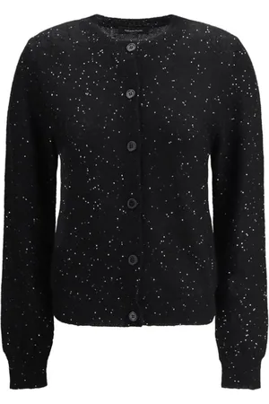 Fabiana Filippi Femme, Pulls, Noir, Taille: 40 FR Cardigan paillet pour des occasions lgantes