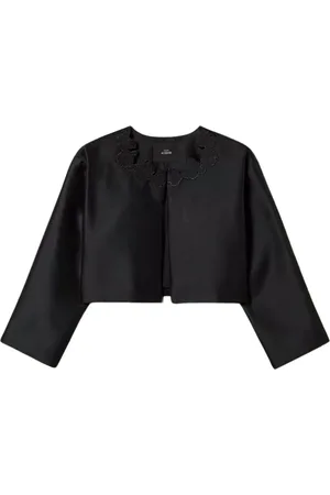 Twin-Set Femme, Vestes, Noir, Taille: 40 FR Veste Noire Courte Collection Actitude