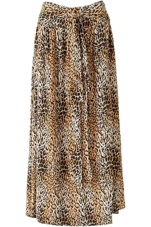 Melissa Odabash Femme, Jupes, Multicolore, Taille: 38 FR Jupe Longue Cheetah Maxi Wrap